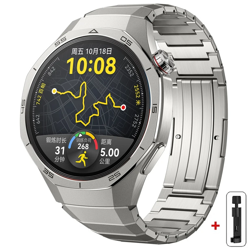 Luxury Titanium Alloy Strap for Huawei Watch GT5 Pro - Premium Metal Bracelet Band