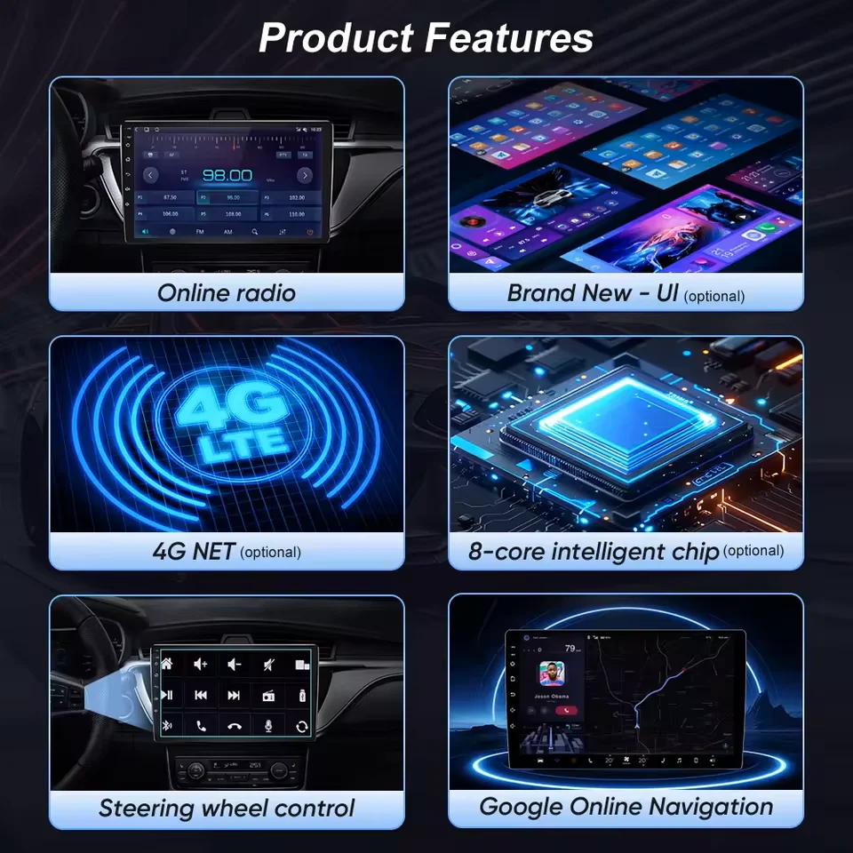 2 DIN Android Auto Radio ACAVICA Android 14 Autoradio 8 Zoll Mit Wireless Carplay - 2 DIN Touchscreen Für Opel Astra Corsa Zafira Autoradio Mit Navigation