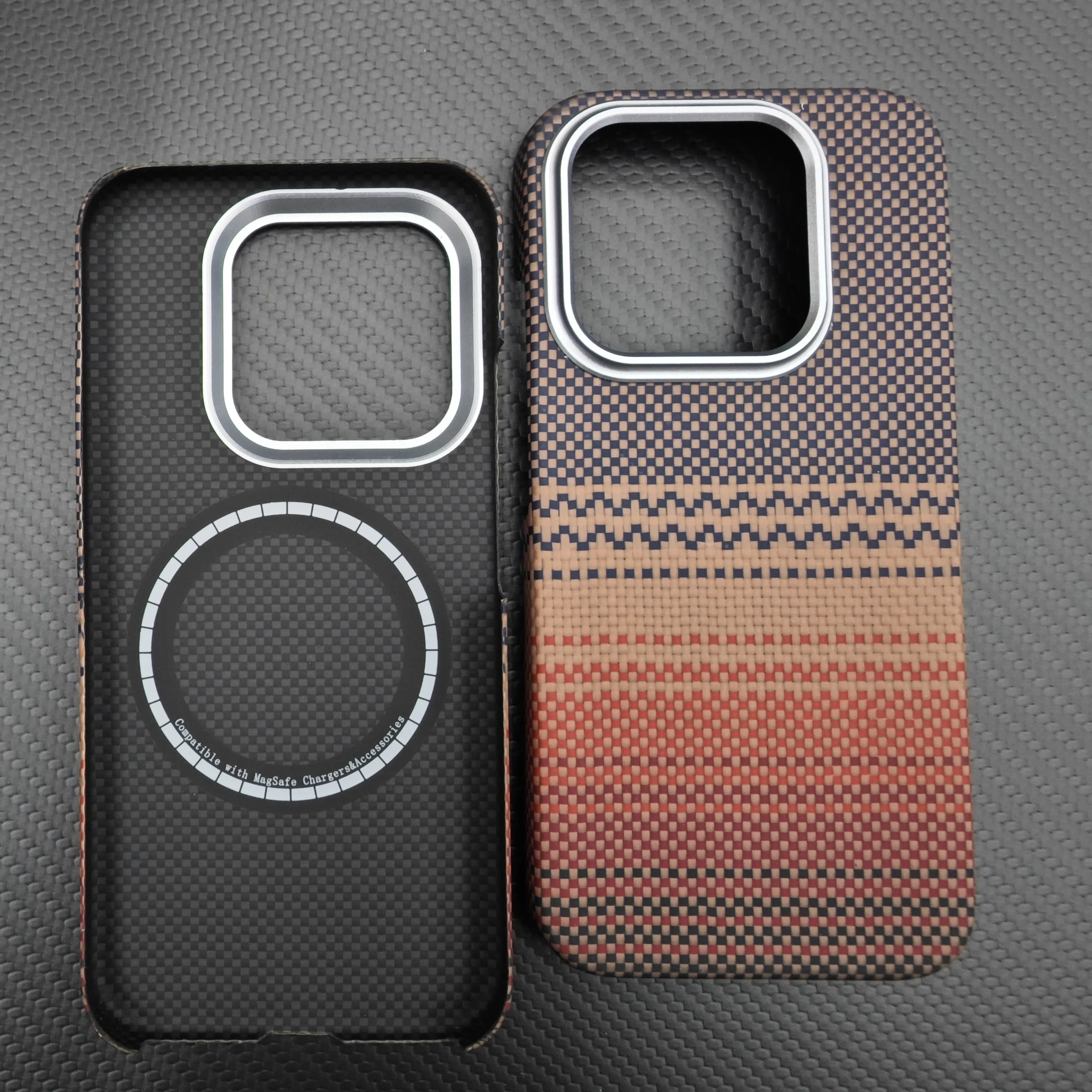 Magnetic Aramid Carbon Fiber Phone Case with Magsafe Compatibility