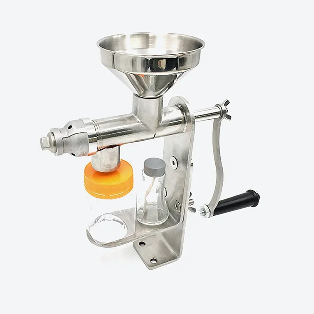 

Stainless Steel Manual Oil Presser Machine Household Rapeseed Oil Pressing Machine Vegetable Rapeseed Sesame Oil Press