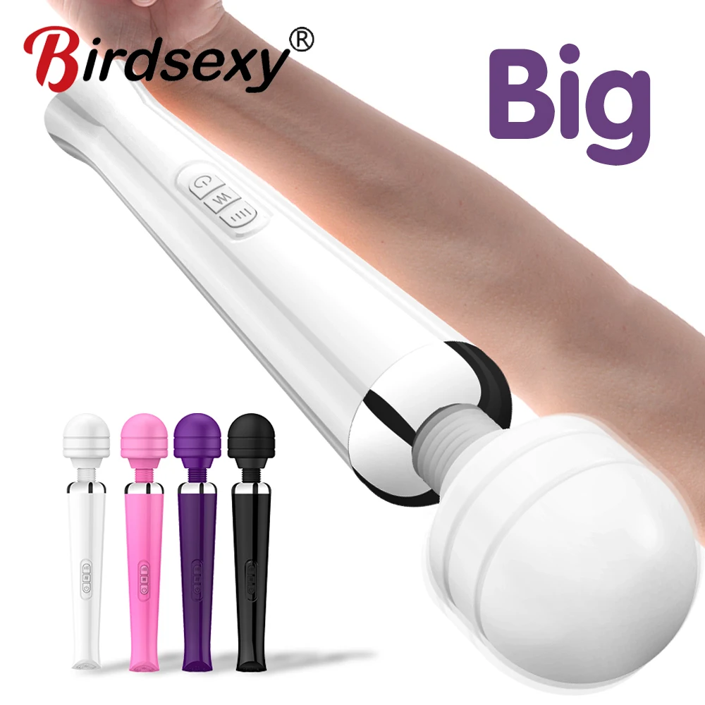 Leistungsstarker Zauberstab-Vibrator für Frauen, großes AV-Körpermassagegerät, G-Punkt-Klitoris-Stimulator, USB-Aufladung, Sexspielzeug für Erwachsene für Frauen 1