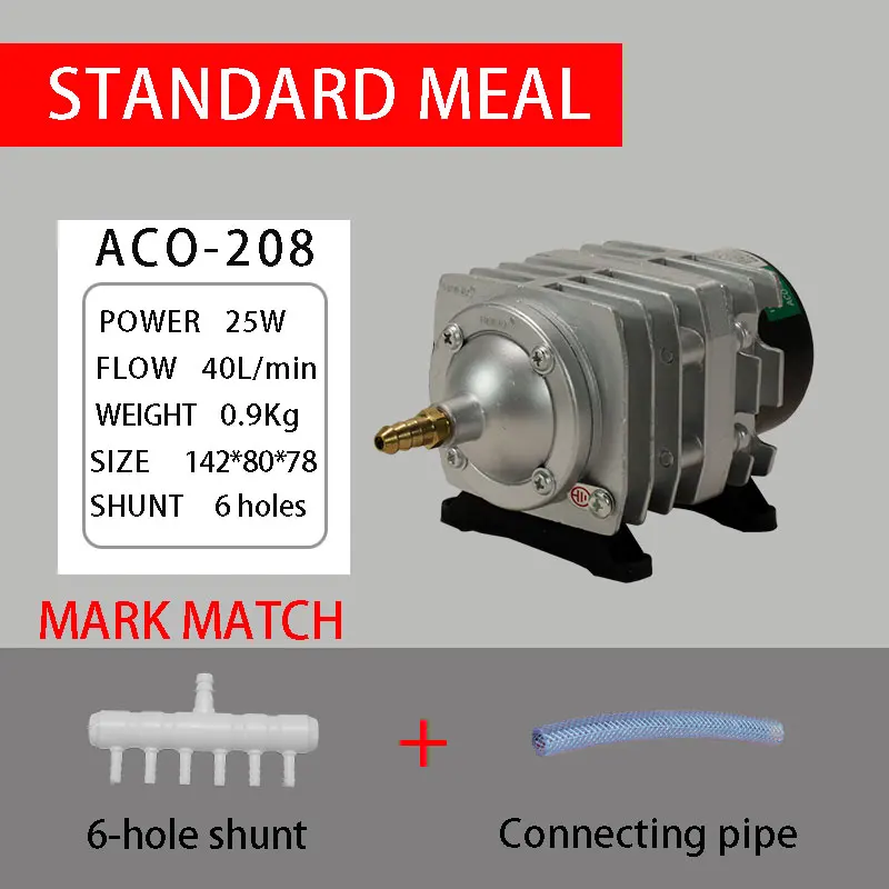 Hailea ACO 208 308 318 air pump .25W 35W 45W  Electrical Magnetic Air Compressor For Aquarium and Tube Ozone Generator 3