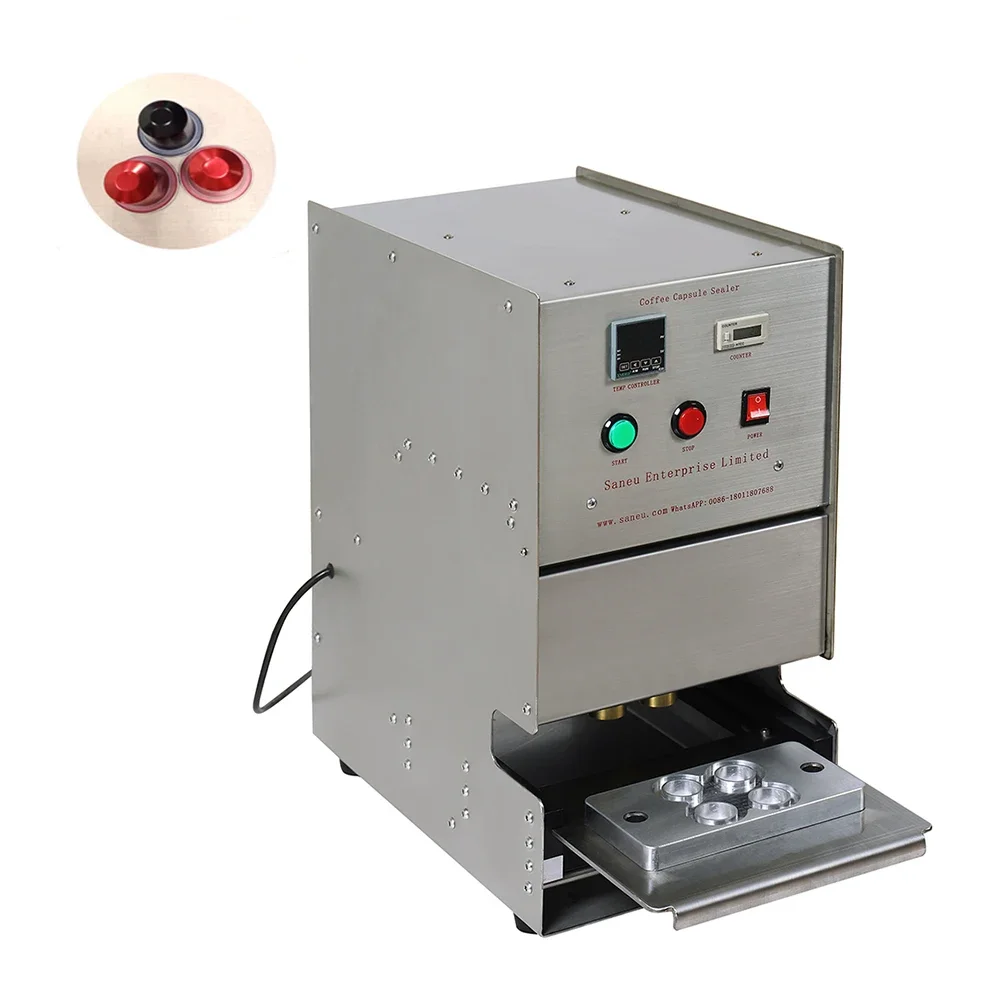 Automatic Jelly Yogurt Cup Sealing Machine For Aluminium Nespresso Capsules Sealer  Heat   s