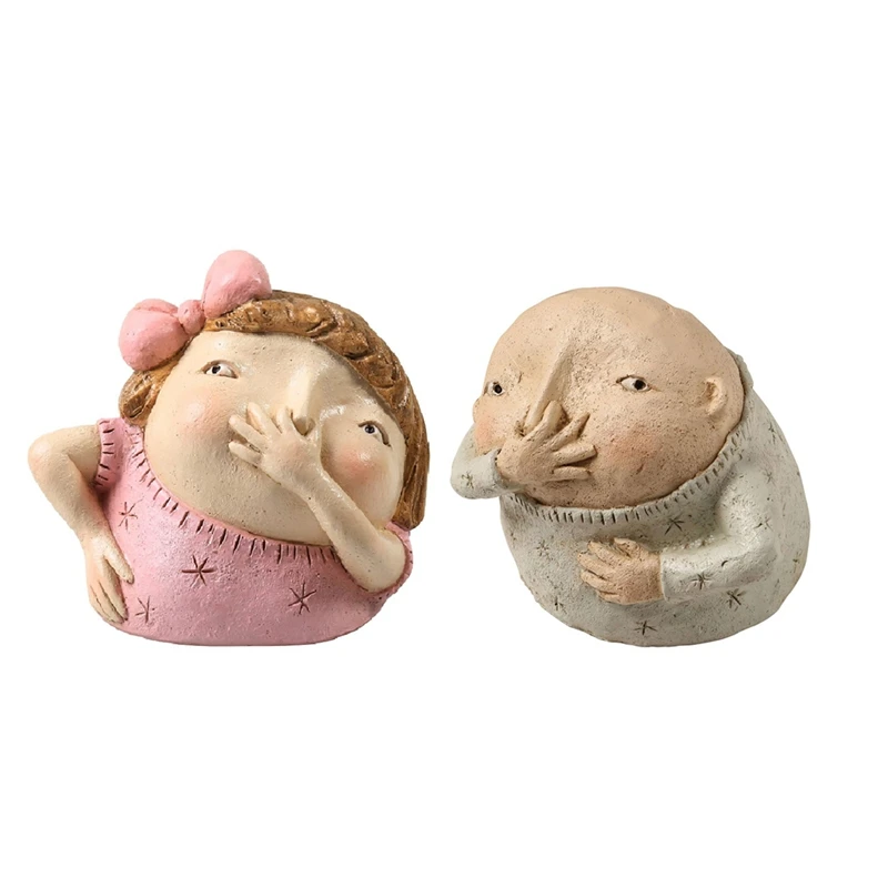 

2PCS Girl Holding Nose Bathroom Statue, Funny Girl Bathroom Decor Bathroom Shelf Sitters Durable Easy Install Easy To Use
