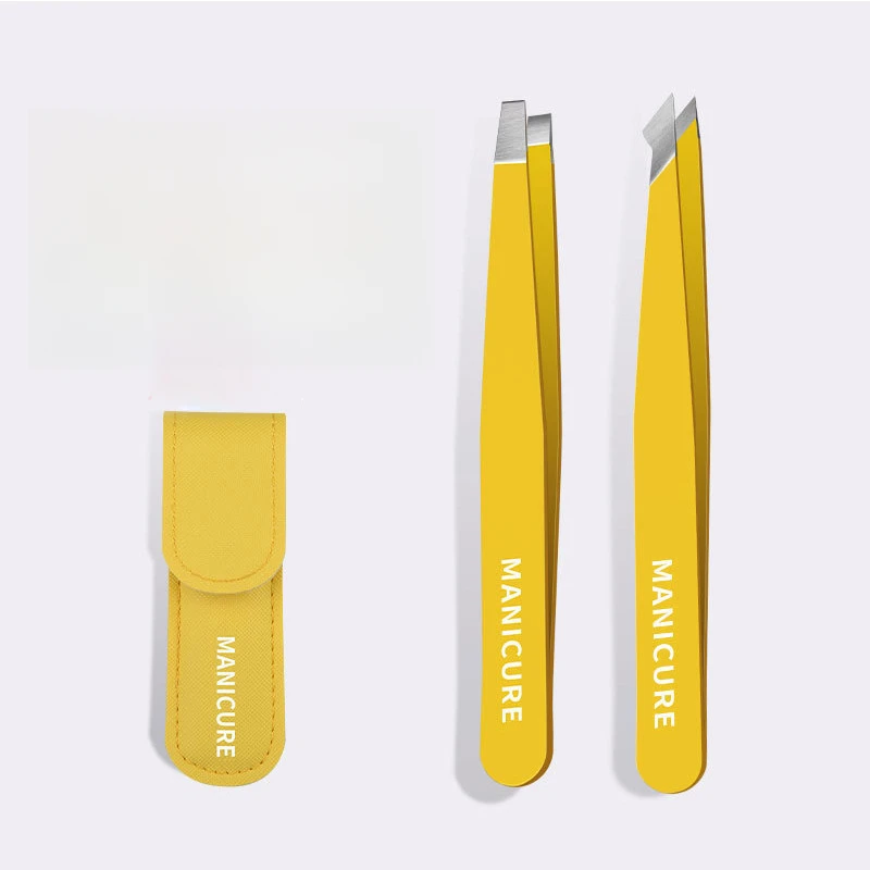 Stainless Steel Eyebrow Tweezers Hair Removal Tool for Eyebrow Easy Shaping Facial Hair Plucking and Eyelash Application
