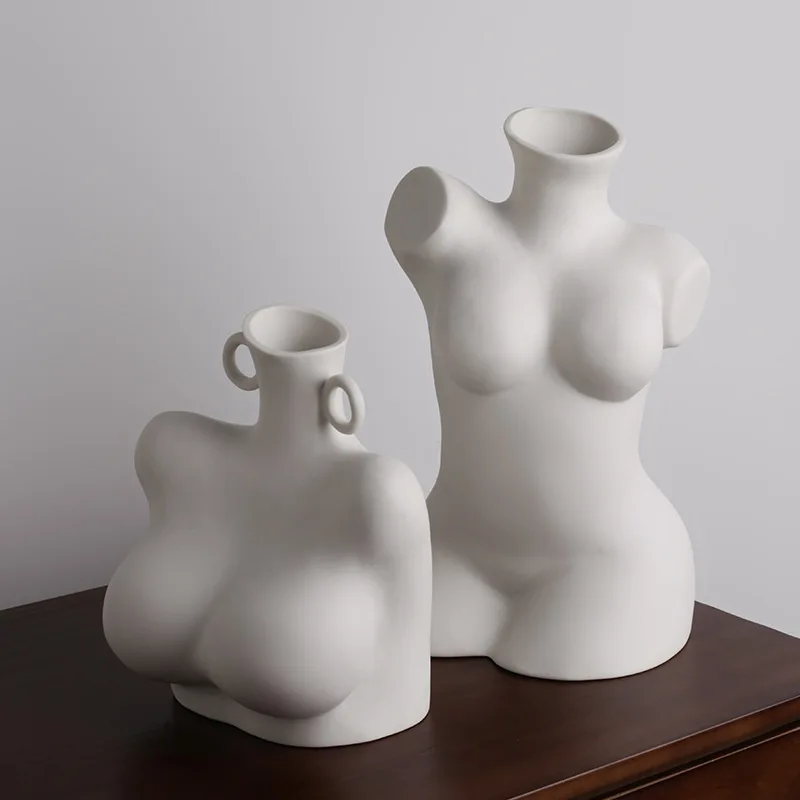 Hot Sale Human Body Vase Ceramic Living Room Porch Home Decoration Art Ornaments Cross-border