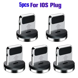 Universal Magnetic Charging Cable Adapter with Dust Plugs (5Pcs For IOS Plug)