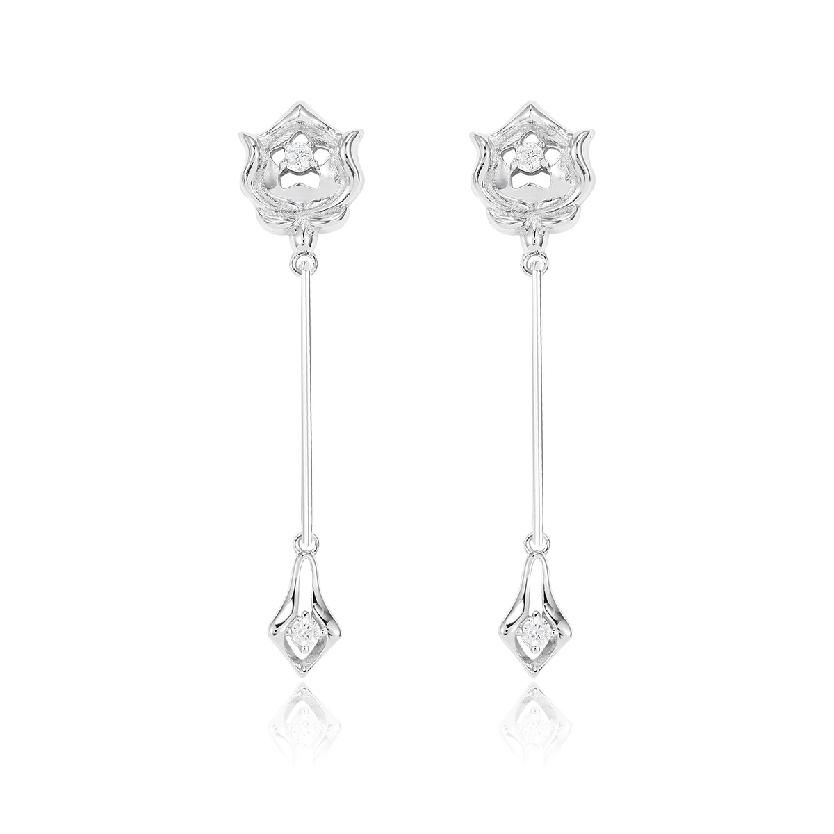 

HAIKE S925 Sterling Silver Earrings Original Magic Fairy Earpin Cute and Elegant Long Dynamic and Exquisite New 2024 Girl Women