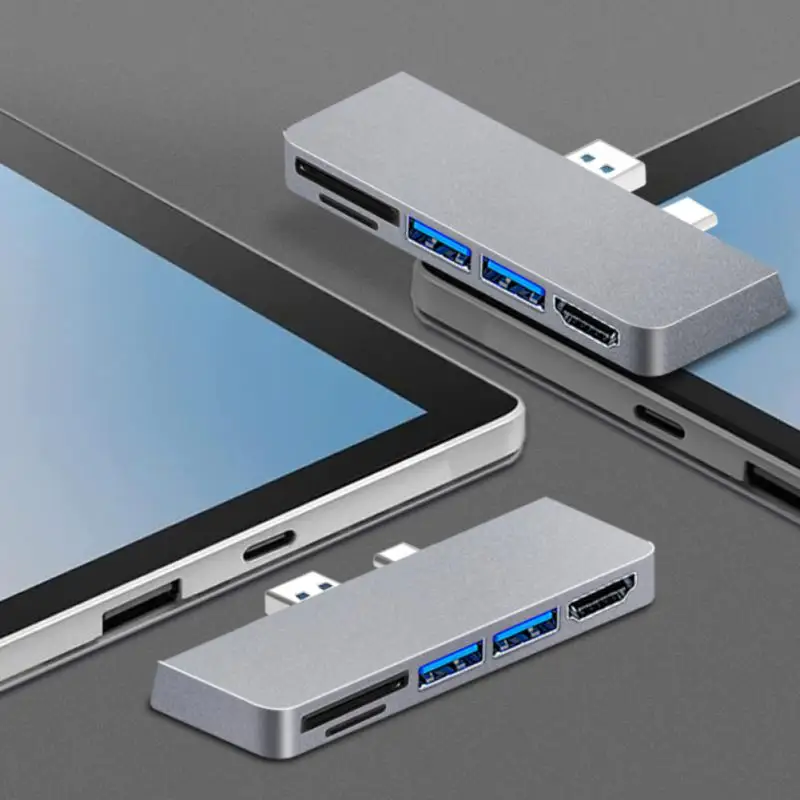 휴대용 다기능 USB 3.0 허브 분배기, 노트북, 휴대폰 데이터 전송, 노트북 액세서리, 공식 스토어, 5gbps
