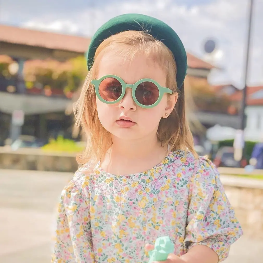 

Kid Sunglasses Children's UV400 Protection Glasses Vintage Frosted Sunglasses Street Beach Party Trendy Sunglasses