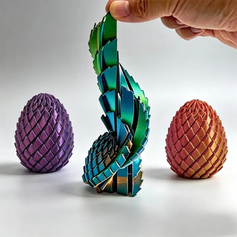 3D-Gedruckter Spiralball mit Zahnradmechanismus, Kreisförmige Verformung, Flüssigkeitsfluss-Ball, Rotierendes Design, Angstlösende Bälle für Erwachsene, Geschenke