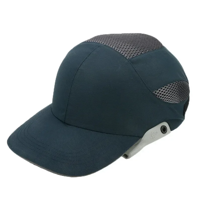 Berretto antiurto di sicurezza con strisce riflettenti casco leggero e traspirante casco da cantiere sul posto di lavoro cappello nero - immagine 3
