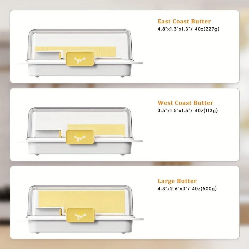 Butter Dish with Cutter and Spoon 1pc butter storage box