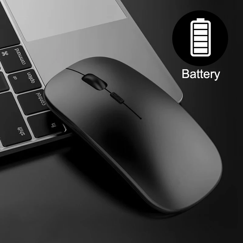 Rato Compatível com Bluetooth sem Fio Usb Recarregável Luz Rgb Computador Portátil pc Macbook Gaming 2.4ghz 1600dpi - Imagem 4