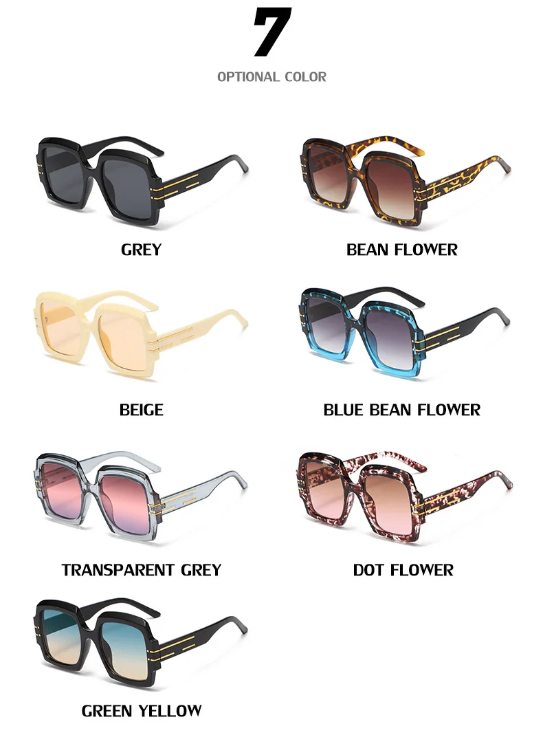 Vintage Oversized Sunglasses For Women Quality Black Gradient_voghion.com
