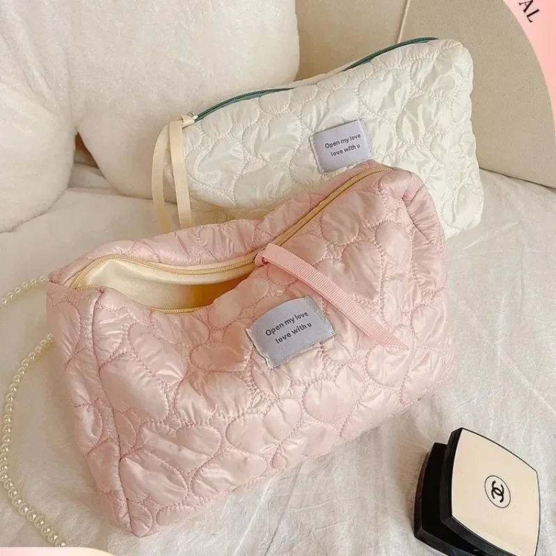 Large Capacity Women's Cosmetic Bags Cases Casual Ladies Small Storage Bag with Zipper Female Travel Clutch Bag Small Handbags