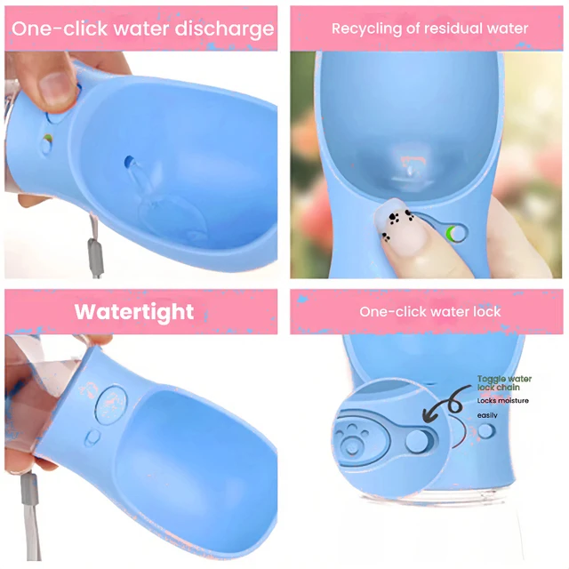 Leak Proof Dog Water Bottle – Portable Pet Dispenser: 2