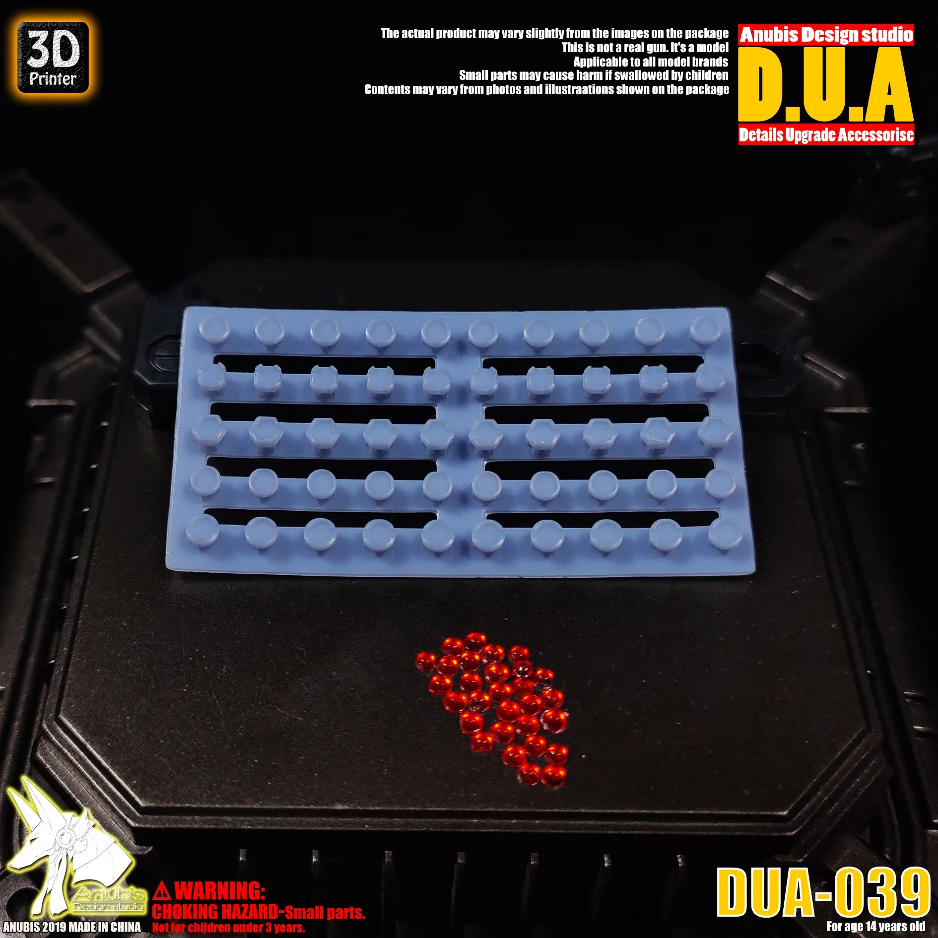 ANUBIS DUA-039 1/144 ZAKU One Eye 3D 인쇄 부품, 조립 모델 조립 도구, 취미 DIY 디테일 업그레이드 액세서리