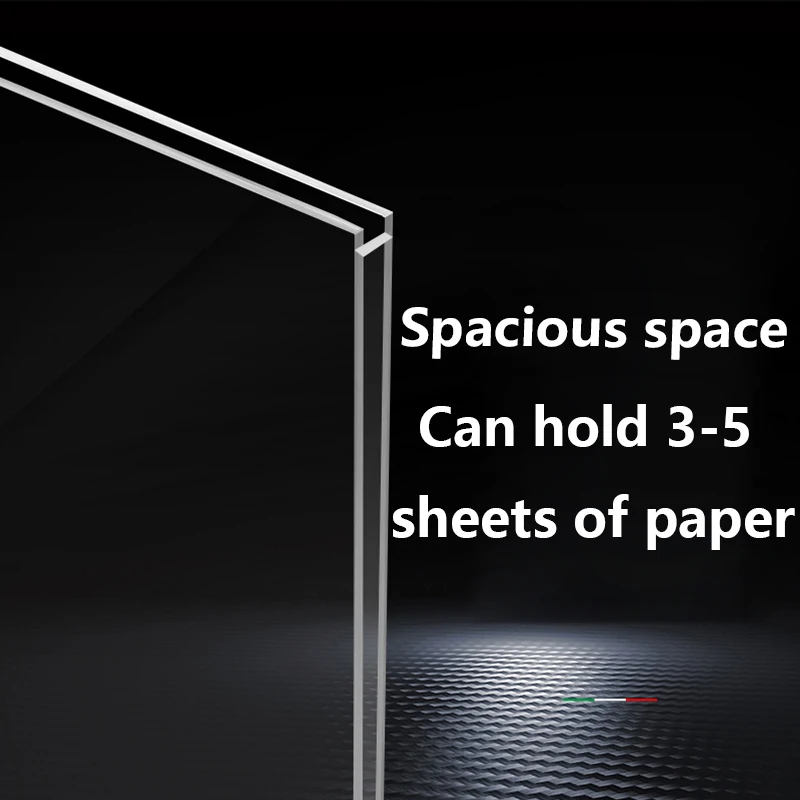 2 A4 A5 A6 acrylic card slot wall mounted sign racks made of transparent plastic, suitable for offices, homes, shops, and restau 5