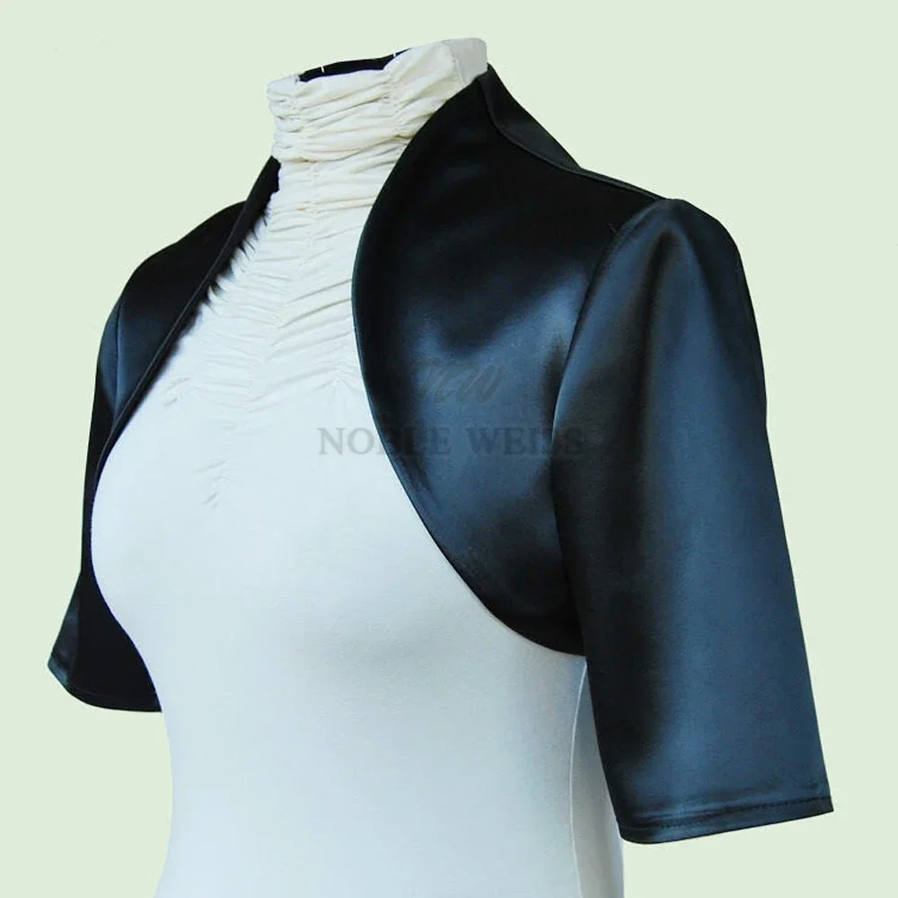 3/4 Long Sleeve wedding jacket satin bolero jackets for Bridal Party Coat Bridal Jacket Customized