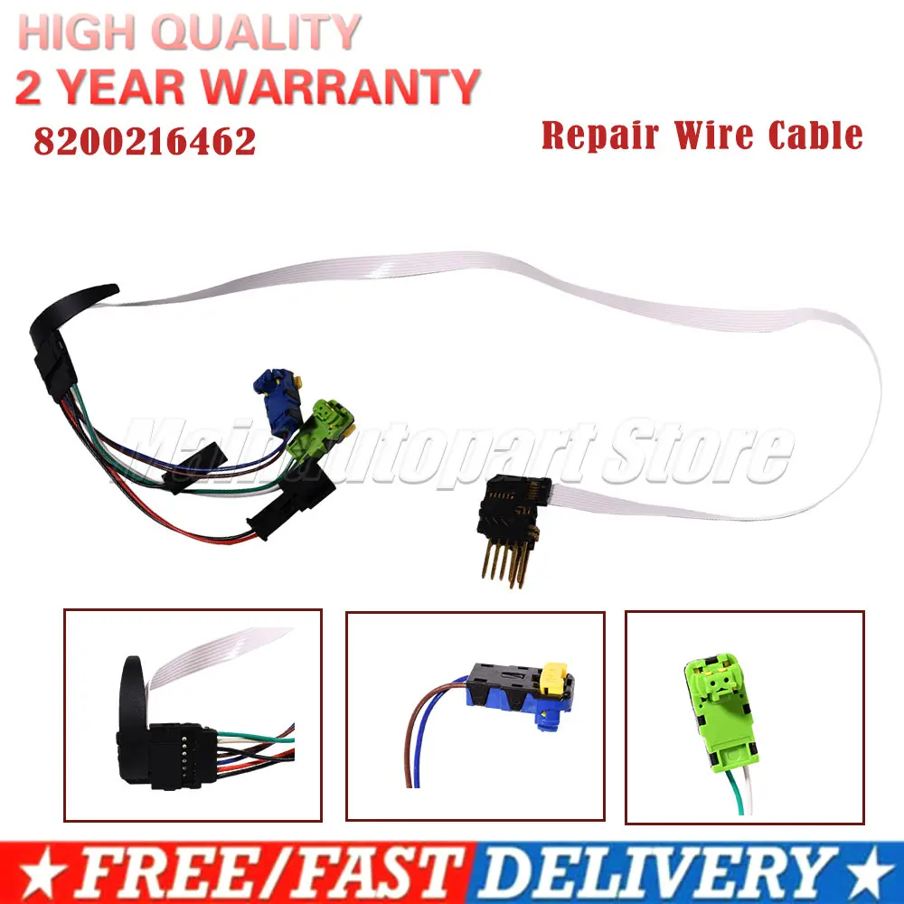 

Подходит для Renault Megane II Megane 2 Coupe комбинированный катушечный кабель 8200216459 8200216454 ремонтный проводной кабель 8200216462