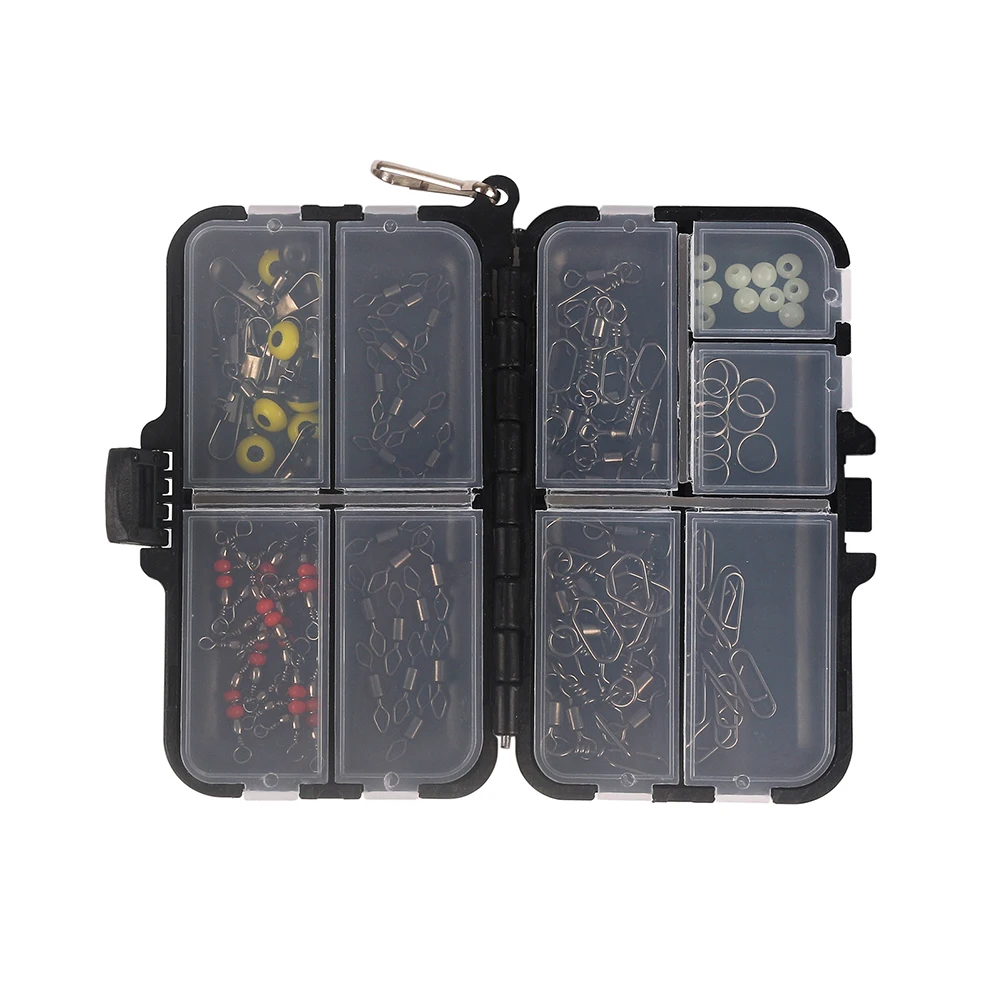 

Fishing Swivels Carp Tackle Kit Matte Carp Fishing Tackle Plastic Metal As The Picture Shows Black Fishing Box