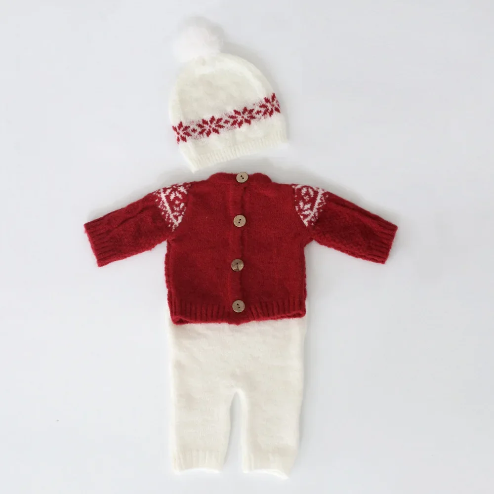 new-new-newborn-full-moon-photography-clothing-christmas-theme-styling-set-baby-clothes-new-born