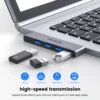 USB to 4 USB 2.0 3.0 HUB Multi Port OTG Expansion 4 in 1 Docking Station for PC Laptop Notebook Computer PC USB Data 5G Hi-speed 4
