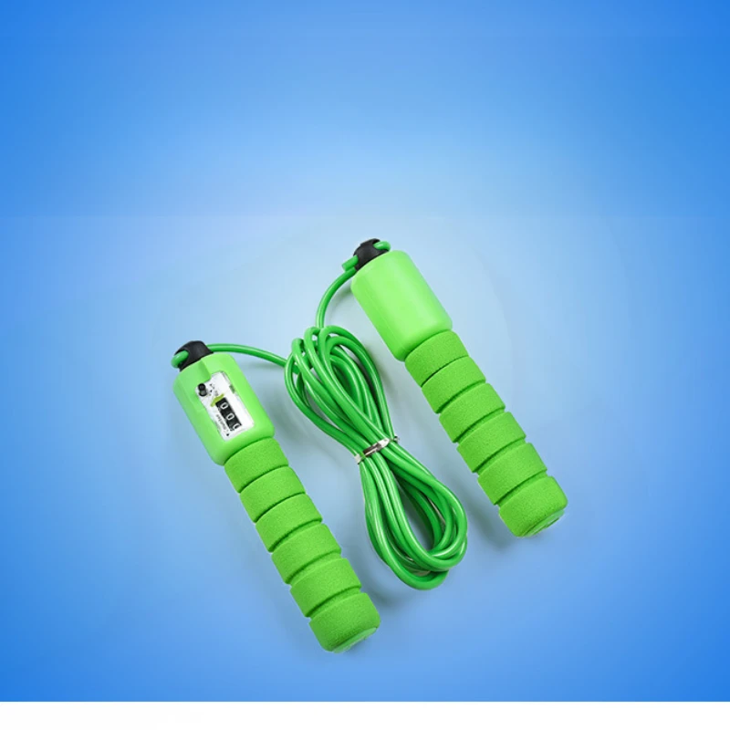 Professional Jump Rope with Electronic Counter 2.4m Adjustable Electronic Cotton Rope Rubber For Exercise And Health