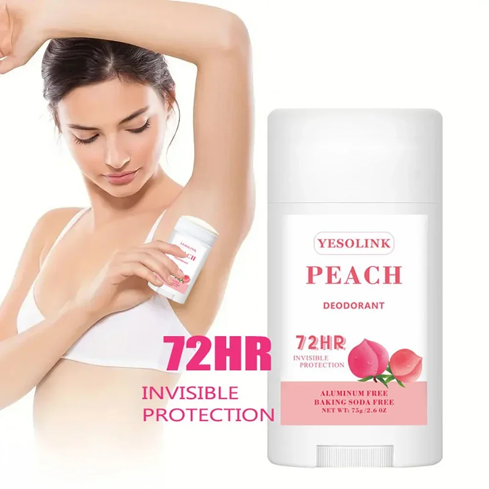75g Body Deodorant Stick Vanilla Coconut Armpits Odor Remove Cream Portable Fragrance Balm for Adult