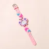 2 colors Butterflies Dial silicone Quartz Watch For Children Kids Wristwatch 4