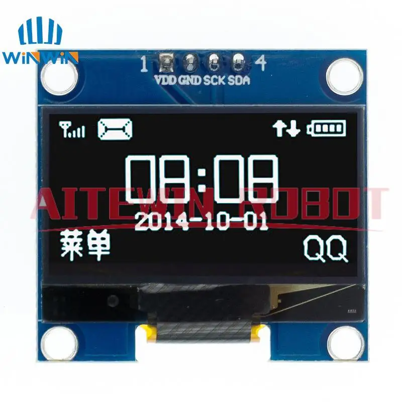 1.3 inch OLED Display Module 1PCS/5PCS SPI/IIC Communicate 128X64 white/blue color