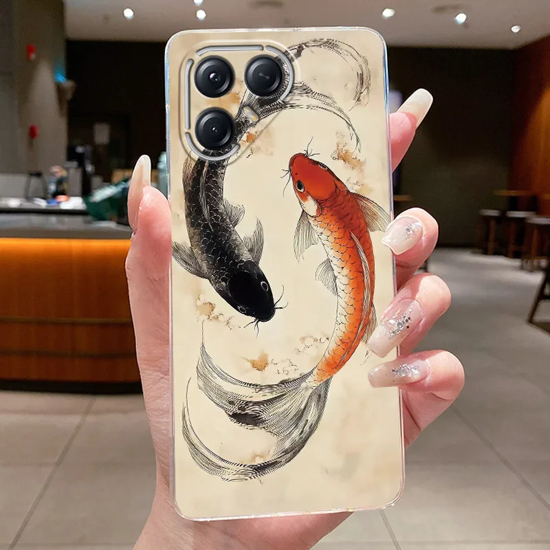 Aesthetic Luxury Soft Silicone Transparent TPU Phone Case Back Cover