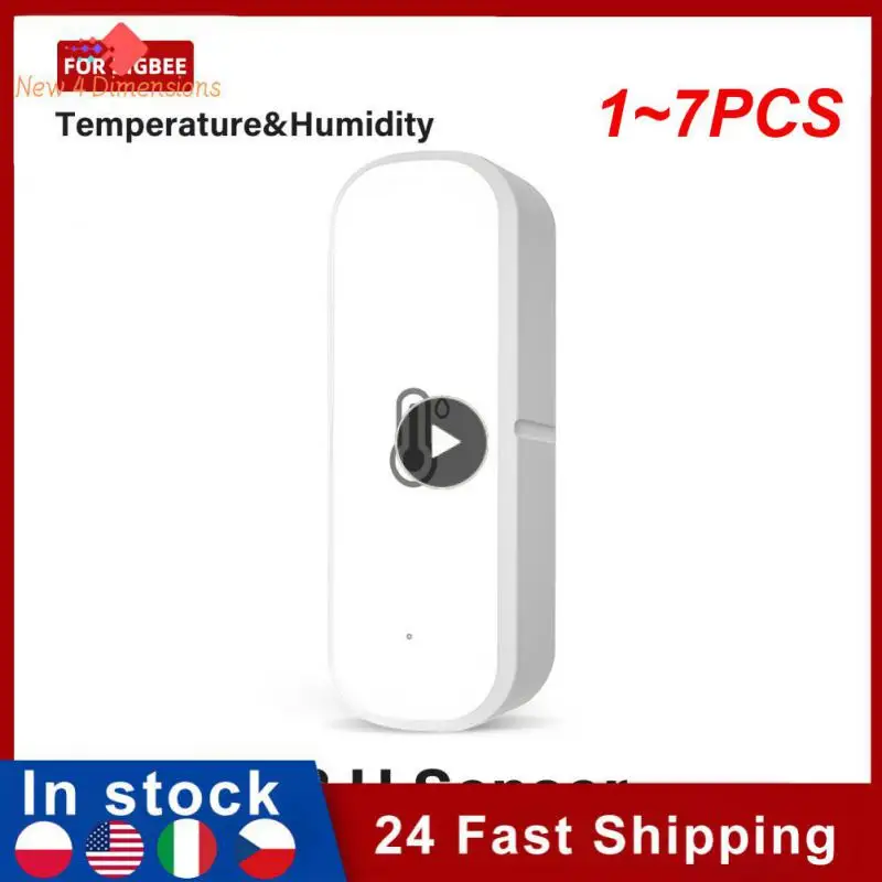 

1~7PCS Tuya /wifi Smart Temperature And Humidity Sensor Battery Powered Smart Home Security Work With Alexa