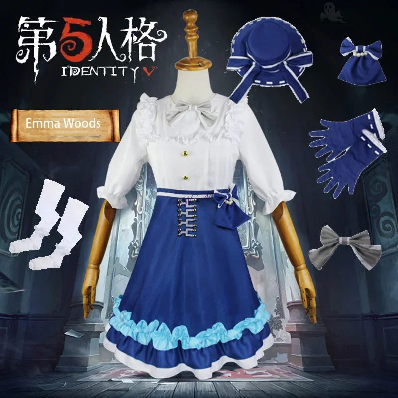 

Identity V Gardener Emma Woods Cosplay Costume Sweet Lolita Dress Girls Women Halloween Party Costumes Anime Game Suit Full Set