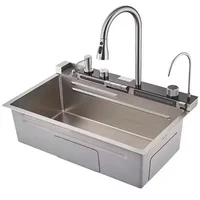 Smart Anti-Scratch Kitchen Sink Multifunctional Digital Display SUS 304 Big Kitchen Sink 1