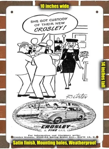

Металлический знак-1947 Crosley Sedan- 10x14 дюймов