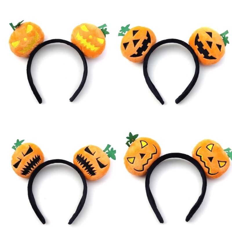 

Halloween Pumpkin Headwear Soft Fabric Hair Hoop DIY Festival Decorations Dropship