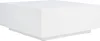 Home Collection Contemporary Modern White Square Coffee Table (Fully Assembled)，Suitable for living room, bedroom 2