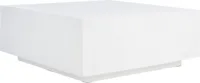 Home Collection Contemporary Modern White Square Coffee Table (Fully Assembled)，Suitable for living room, bedroom 2