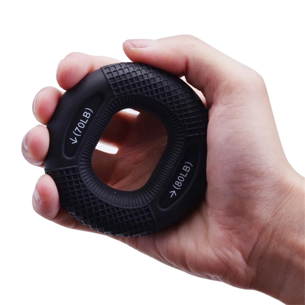Silicone Adjustable Hand Grip 20-80LB Gripping Ring Finger Forearm Trainer Carpal Expander Muscle Workout Exercise Gym Fitness hand strengthener,finger trainer,finger strength trainer,forearm exerciser,hand grip trainers,hand grip exerciser,hand exerciser,hand trainer