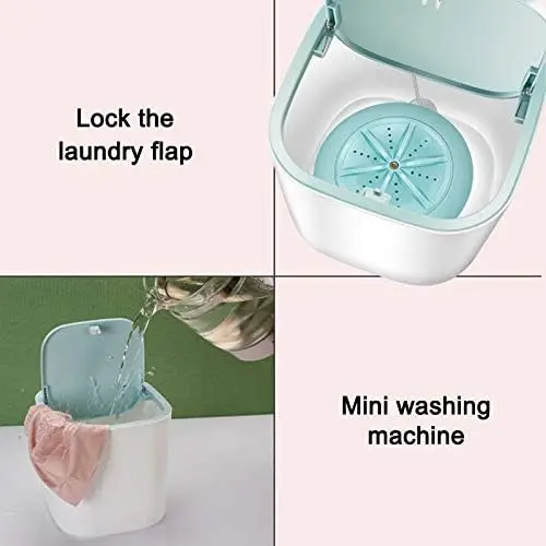 Portable Turbo Washing Machine USB Small-scale Cleaning Machine Lazy Panties Necktie Washing