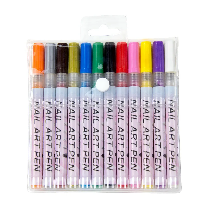 Nail Art Graffiti Pen UV Gel Polish Design Dot Painting Detailing Brushes DIY Decor Nails Tools Design