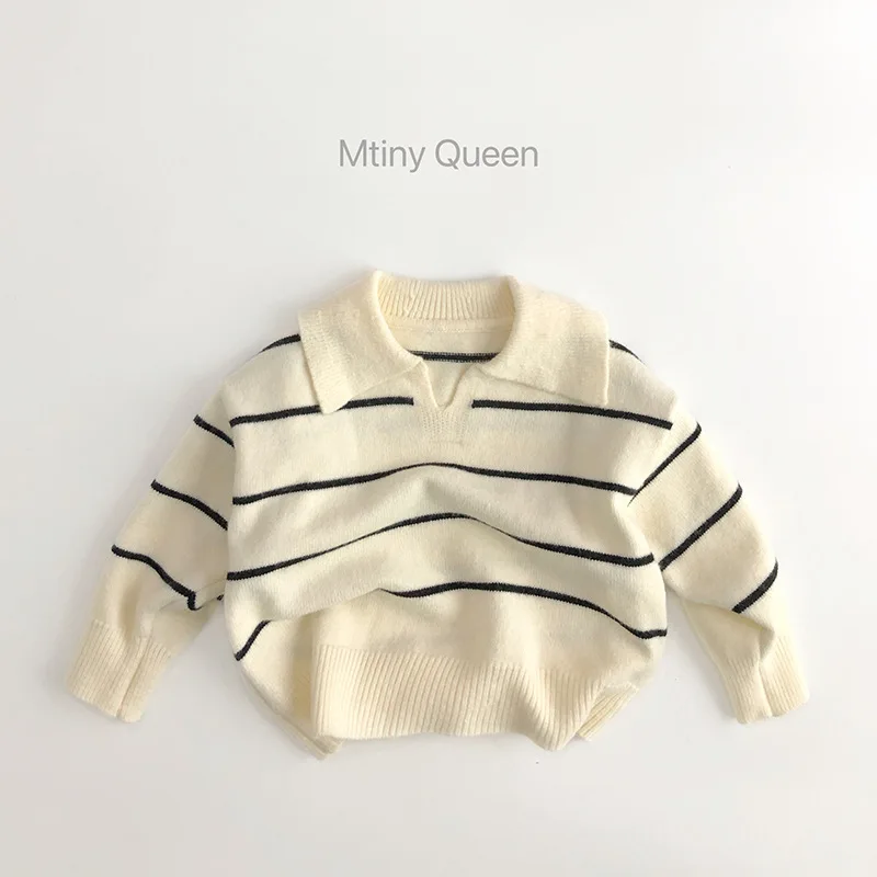 Autumn Winter Children Clothes Sweaters Kids Boys Knitted Sweater Knitwear Pullovers High Quality Stripe Sweater