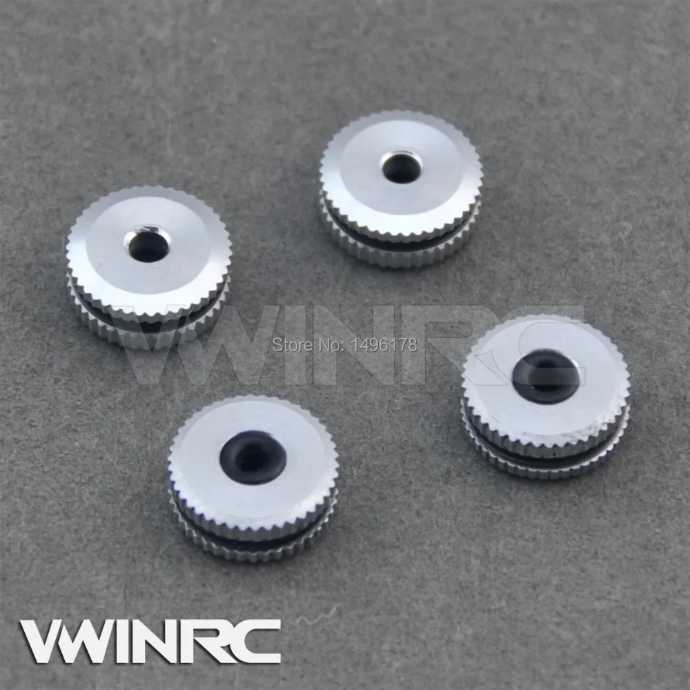 

4pcs Rc Upgrade Parts VWINRC Metal Canopy Nut For Align Trex 450 500-700 Rc Helicopter 6CH 2.4G remote radio control heli toys