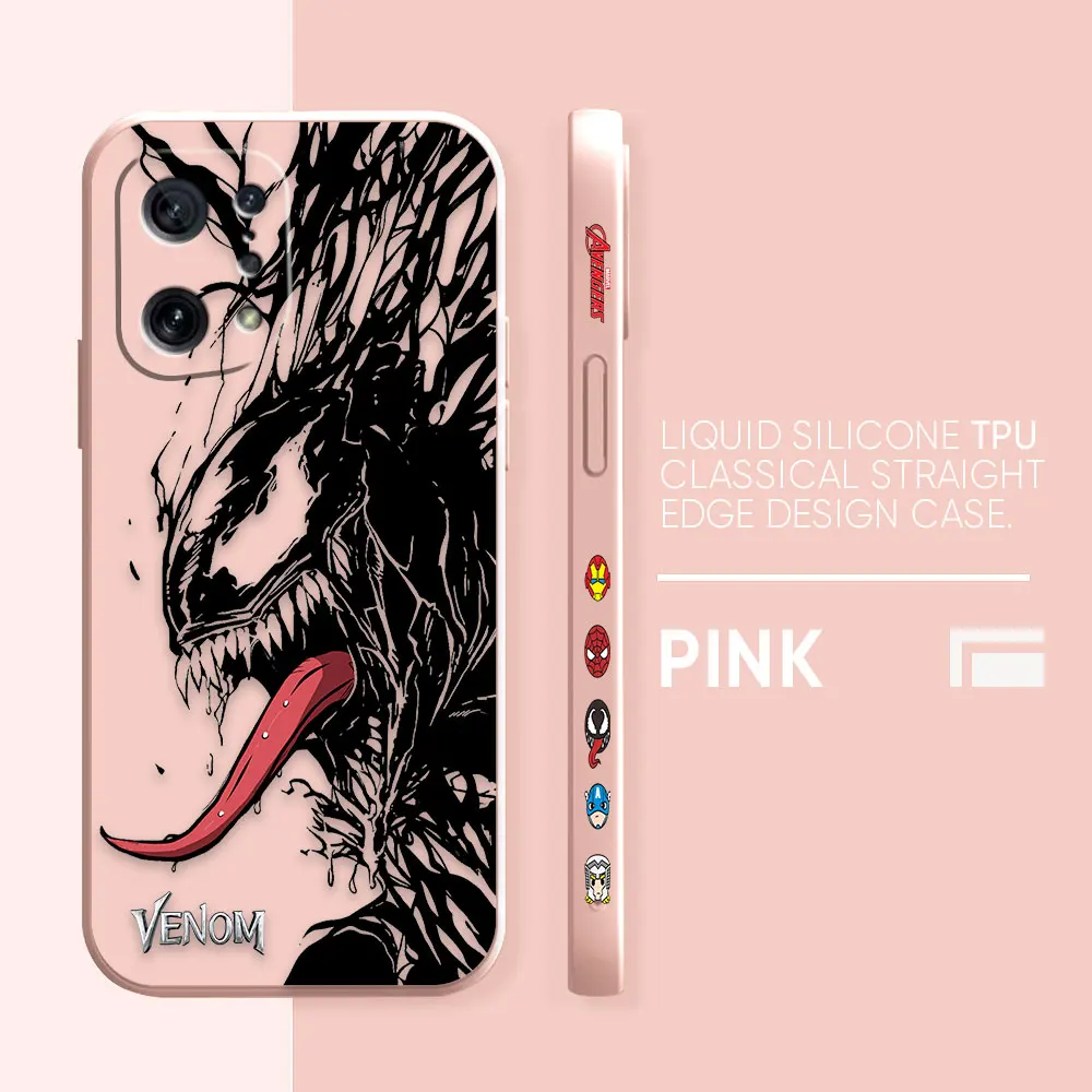 thumbnail image 1 of Funda para OPPO FIND X6 X3 REALME X7 X50 RENO 2 4Z 4 6 Lite 5Z 5F 4G 5G PRO Funda de silicona líquida Marvel Comics Venom, 1 of 5