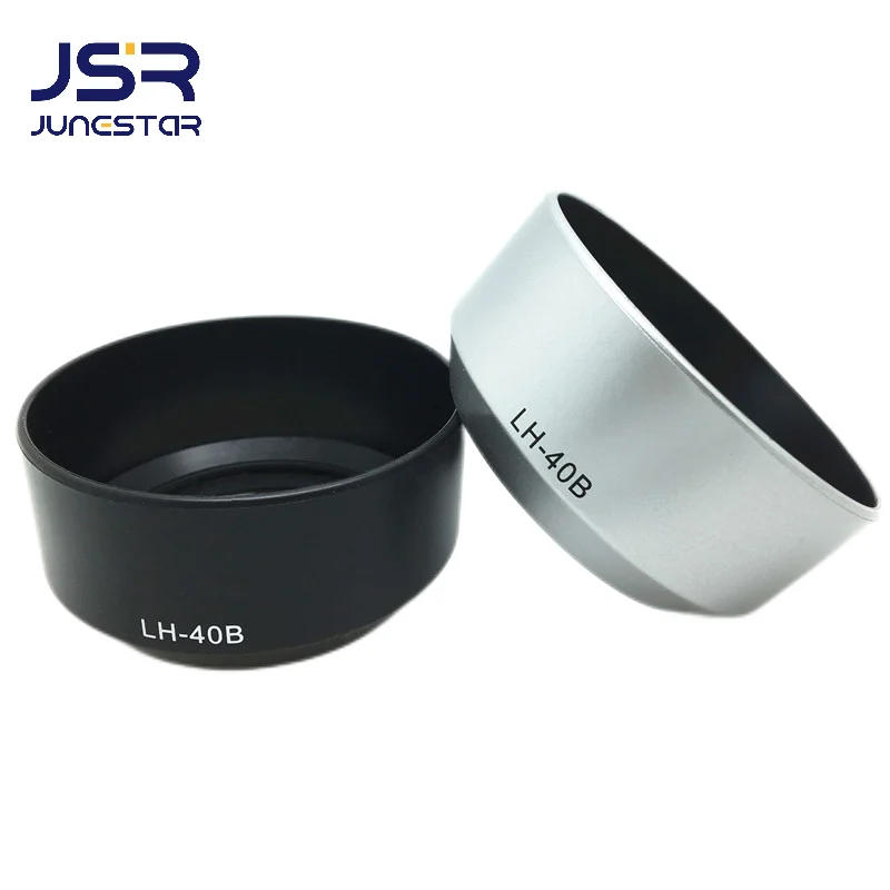 1 Pz Lh-40B Nero Argento Paraluce Per Olympus M.Zuiko Digital 45Mm 1:1.8 Paraluce