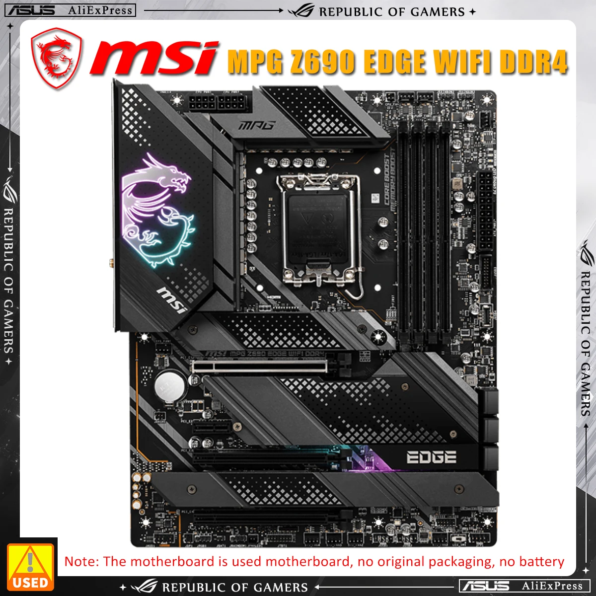 Scheda Madre Msi Mpg Z690 Edge Wifi Ddr4, Chipset Intel Z690 4X Ddr4 128Gb 3X Pcie X16 Slot Intel Wi-Fi 6 Bluetooth 5.2