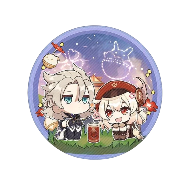 58mm Game Genshin Impact Brooch Pins Anime Badge Cosplay Yae Miko Xiao Zhongli Accessories For Clothes Backpack Decoration Gift Cute