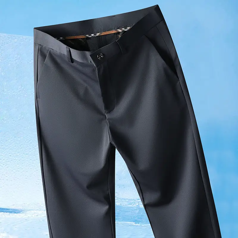 29-42 Men's Summer Pants Thin Straight Stretch Casual Pants with No Trace No Ironing Fabric Silky and Cool Feeling - Image 11